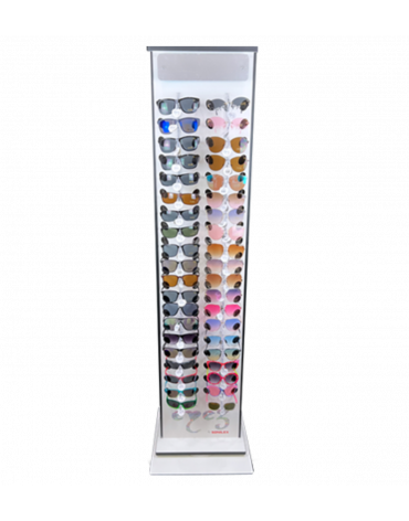 80 Pcs Sunglass Tower 2-Sided Display